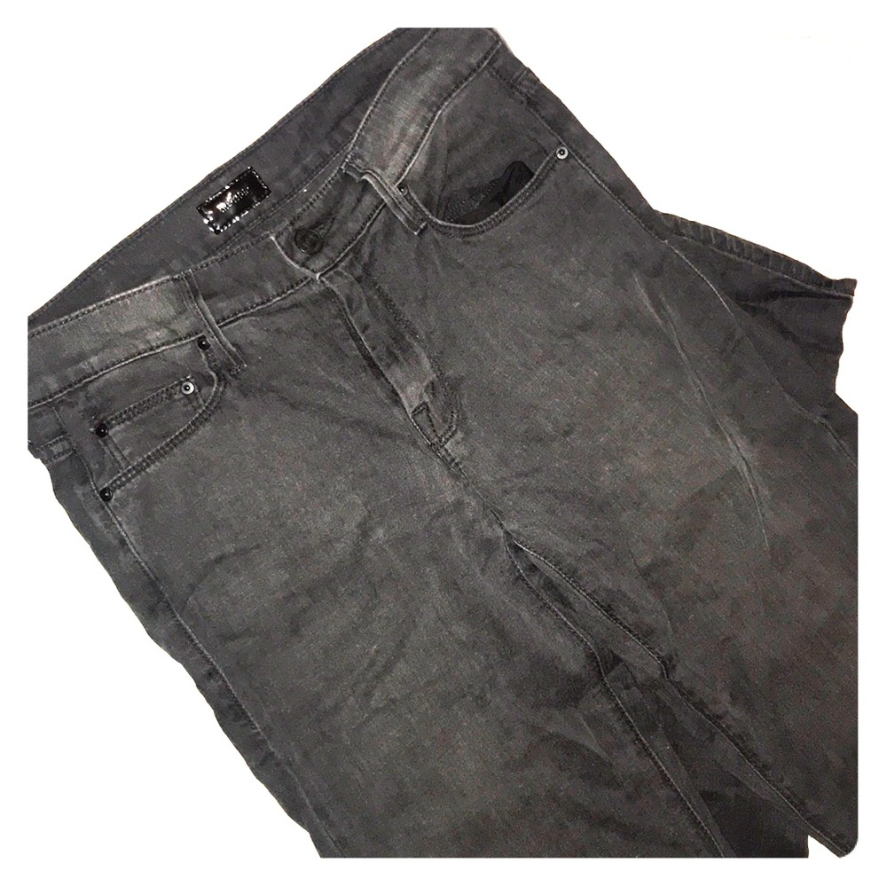 Mother “The Looker” Dark Grey Skinny Jeans